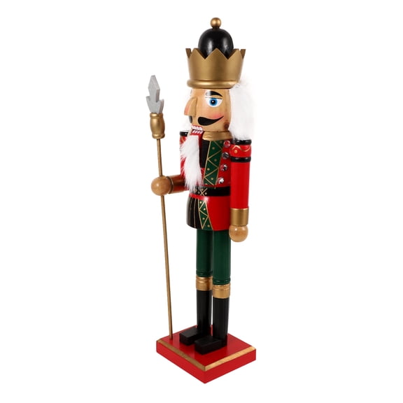 unbranded Christmas Nutcracker Desktop Wooden Nutcracker Craft Xmas Nutcracker Decor