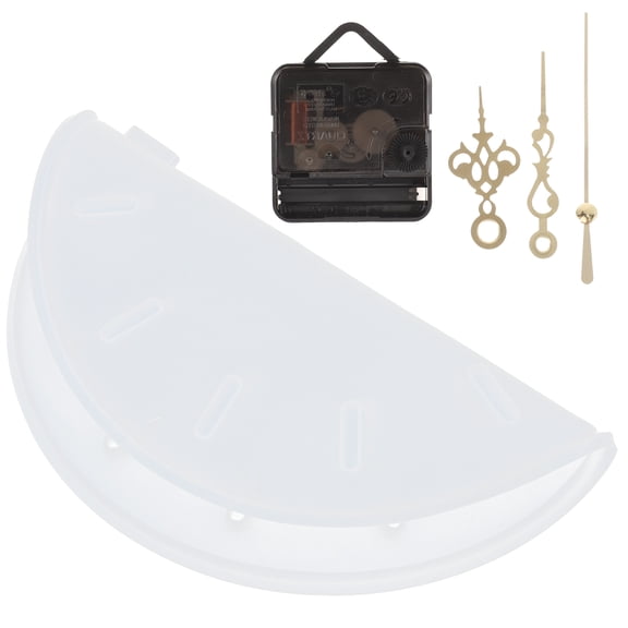 unbranded Circle Making Easy to Operate Mold DIY Clock 33.4x33.4cm White