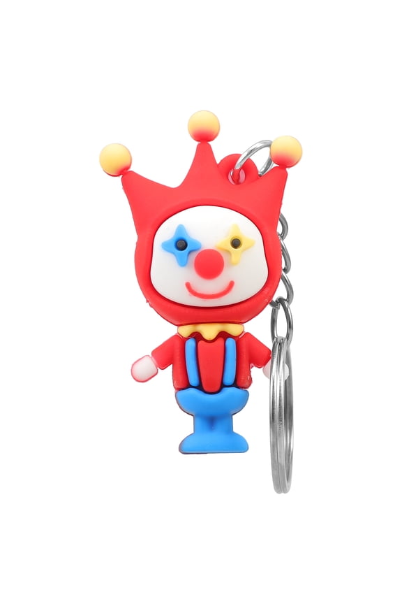 Cute Clown Pendant Keychain for Purse Backpack Bag Decoration with Charming Design