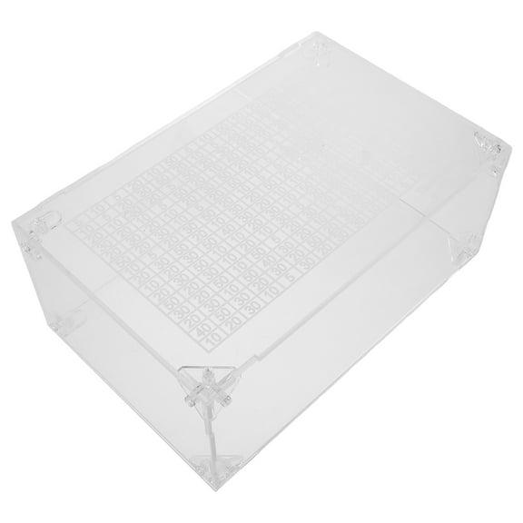 WHAMVOX Transparent Acrylic Piggy Bank for Money Storage with Creative Design and Secure Protection 5000 Dollars Size