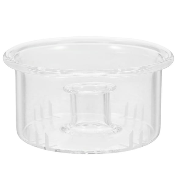 FONDOTIN Detachable Transparent Glass Tea Infuser with Fine Mesh Filter for Home Brewing and Loose Leaf Tea