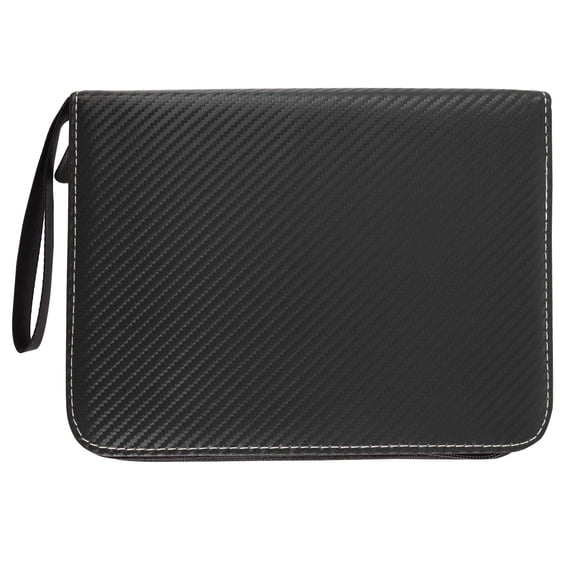 Raindrops Super Sturdy Black PU Card Binder with Sleeves for Storage Great for Collectible Trading Cards