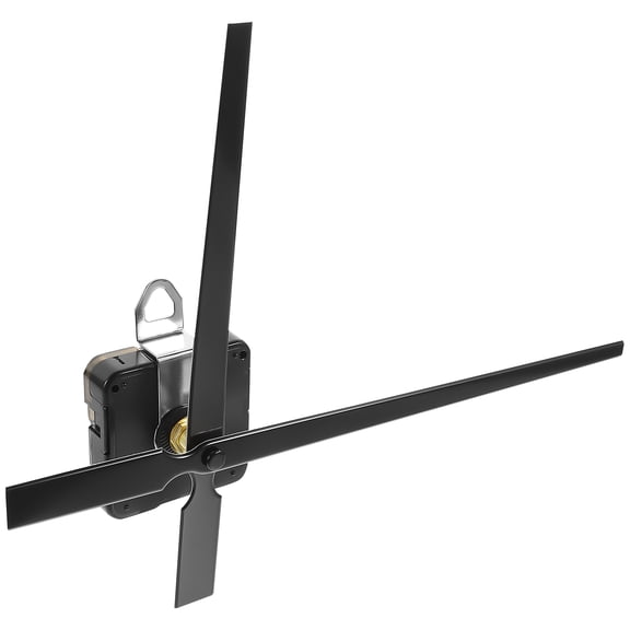 Black Clock Movement Kit with Hands for Wall Clock Repair and Assembly, Easy to Install Plastic and Metal Parts