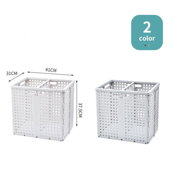 unbranded Clothes Storage Bins Collapsible Laundry Basket Baskets Grey