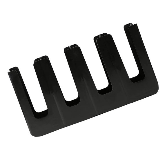 ROMANSENTIAL Plastic Paper Cup Organizing Rack Paper Cup Holder Black 1Set