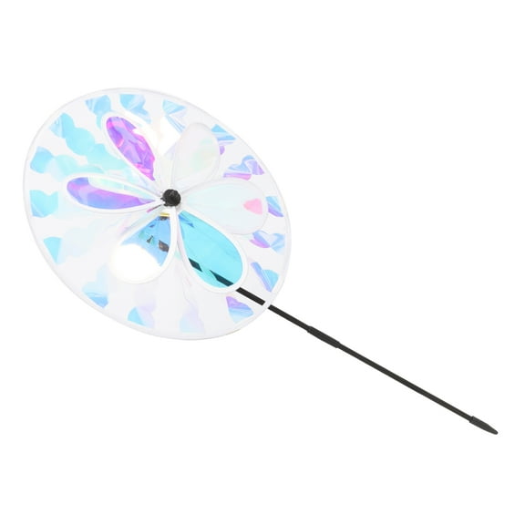 unbranded Color Film Windmill Chime Solar Spinners Decoration Turntable Child