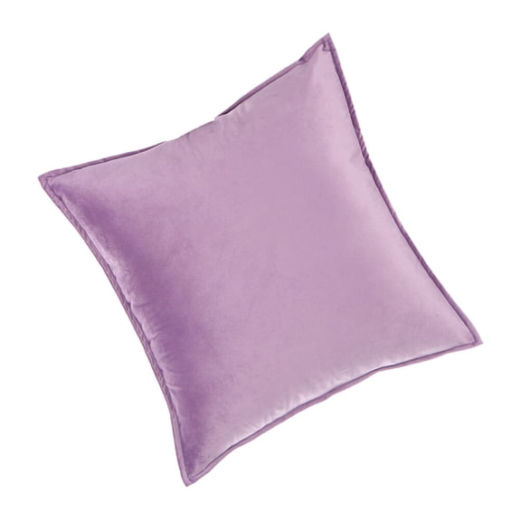 Milisten Comfortable Violet Velvet Cushion Cover Plush Pillowcase for Sofa Decor