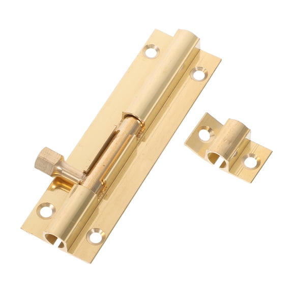 FONDOTIN Vintage Brass Door Latch for Wood Doors, Retro Copper Bolt Lock, Home Security Hardware for Entry and Interior