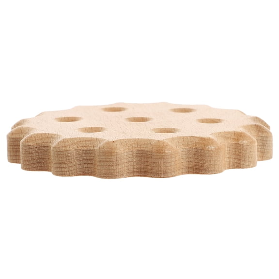 unbranded Log Biscuit Solid Wood Coaster Heat Insulation Cup Pad Travel 8.5X8.5X1CM Beige
