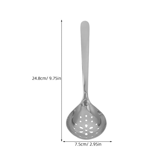 unbranded Cooking Spoon Stainless Steel Slotted Spoon Kitchen Tools Mixing Spoon Buffet Serving Spoon Chef Strainer Utensil Kitchen Gadget