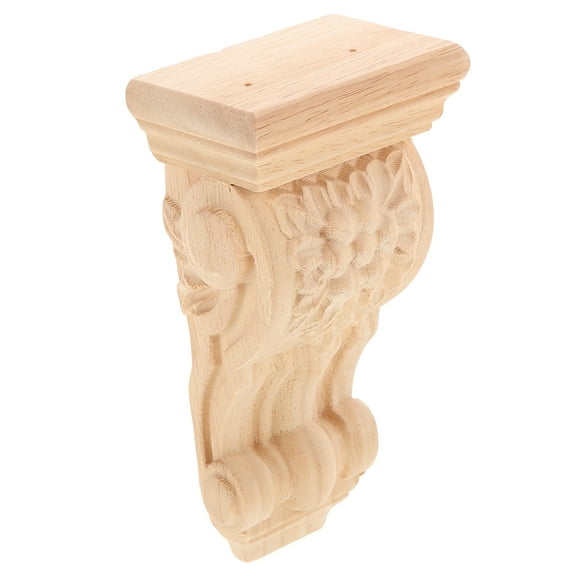 unbranded Corbel Bracket Wall Decor European Wooden Corbel Unpainted Wooden Corbel