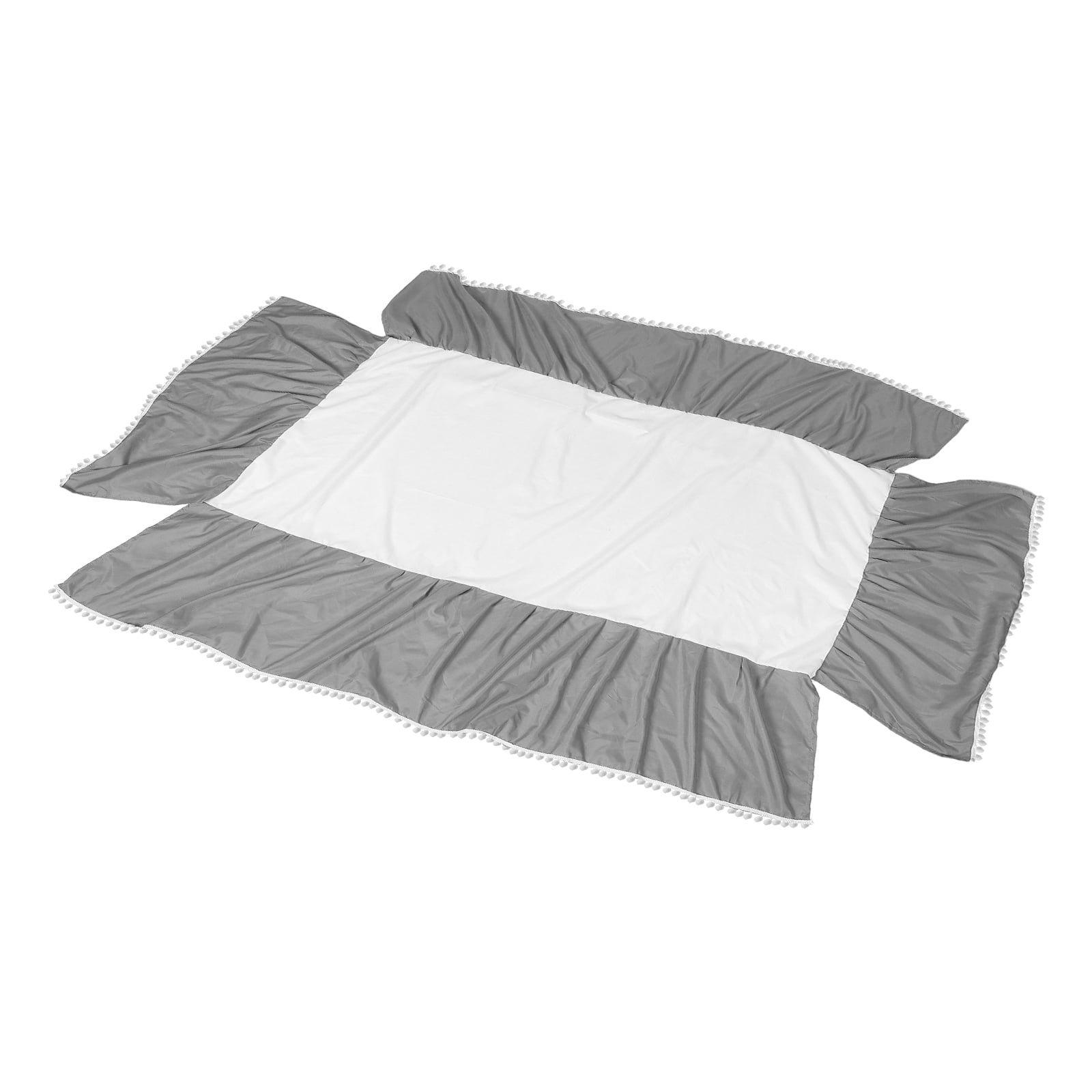 SKISUNO Crib Skirt Debris Protection Dust Cover Cotton Light Grey 1Pcs 20.5X11X5.5In