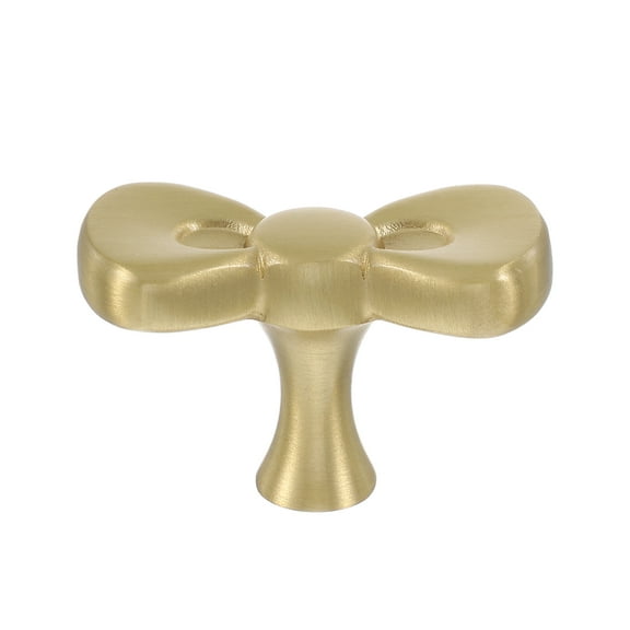 unbranded Creative Bow Shaped Cabinet Handle Single Hole Drawer Pulls For Bedroom Wardrobe Brass Drawer Knobs Vintage Bowknot Door Handle