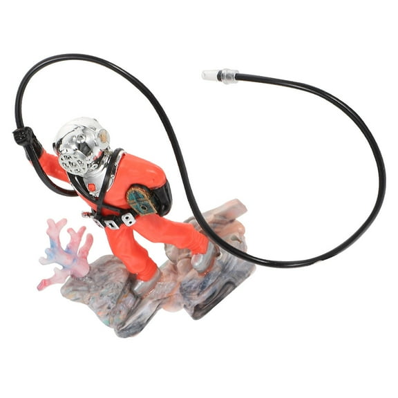 unbranded Cute Little Diver Aquarium Decoration With Air Bubbler For Fish Tank Fresh Water Tanks Fun And Unique Fish Tank Accessories
