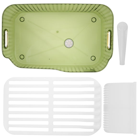 unbranded  Cutlery Drainer Dish Rack Holder Dryer Machine Multifunctional Storage Green