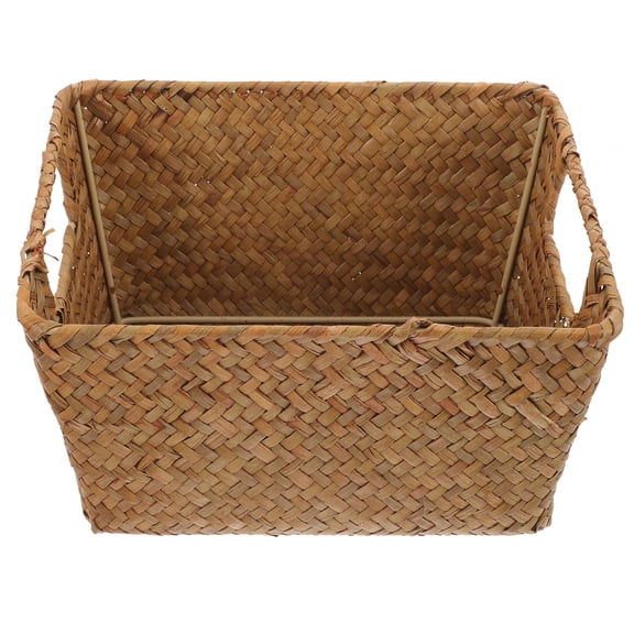unbranded  Cutlery Straw Living Room Coffee Table Storage Basket Desktop Clutter-free