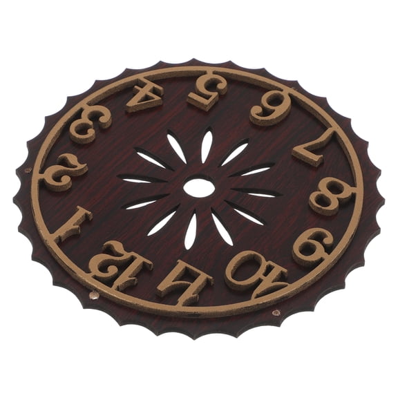 unbranded Decor Cuckoo Clock Face Easy to Read Clock 13.50X13.50X0.80CM Light Brown