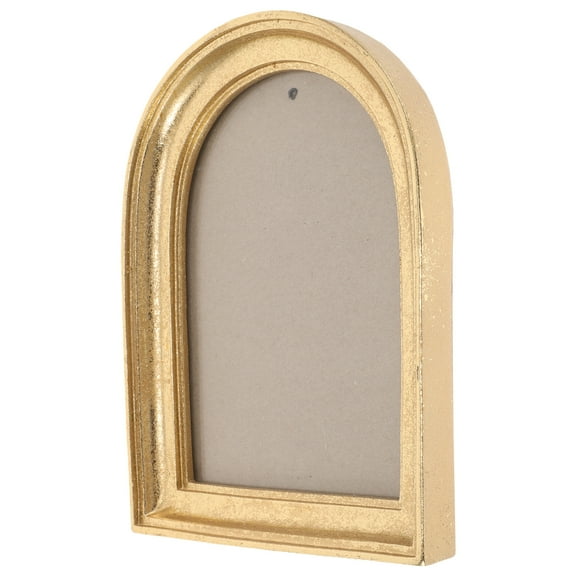 LITINKIMI Round Resin Photo Frame Golden 1Pcs For Home Decor
