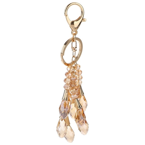 COMPUKAS Decorative Key Ring Elegant Keychain Lanyard with Crystals and Vent Miss