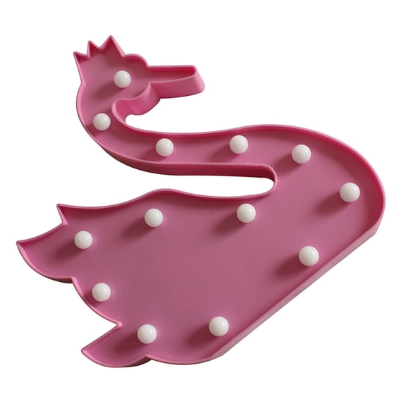 unbranded  Decorative Lamp LED Swan Light Lights for Bedroom Duck Pink