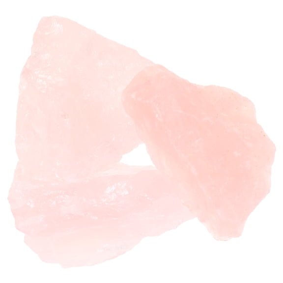 unbranded Decorative Stones Crystal Ornament Loose Gemstones Soapstone Block Office Pink