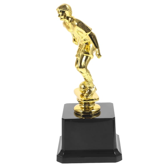 HOMEMAXS Soccer Trophy Decorative Award for Party Favor Made of Safe Plastic 6.5 Inches