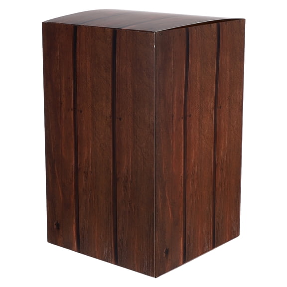 Brown Wooden Storage Box with Denim Decoration, Room Organizer, 40x25x25 CM, Decorative and Functional