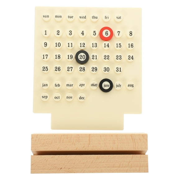unbranded  Desktop Decor Stand Calendar Planner Aesthetic for Changing Manually Office