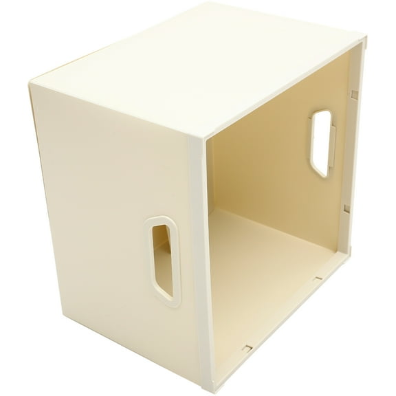 VERDANVERSE White Storage Case with Handle, Organizer Box for Home, Office, Daily Use, and Sundries Storage