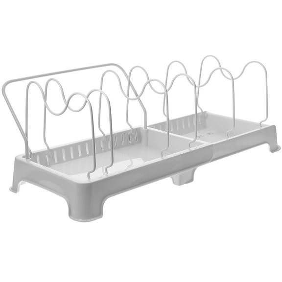 CRILSTYLEO Dish Drainer Dish Dry Rack White Stainless Steel 1Pcs