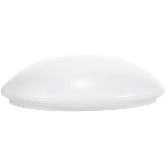 OUNONA Modern White Round Dome Light Cover, Plastic Ceiling Mount Diffuser, Simple Design, 1 Set for Home Lighting