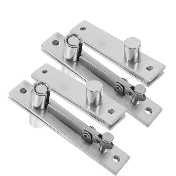 unbranded Black Door Knob Flat Hinge Hidden Hinge 13.00X5.50X2.50CM Silver