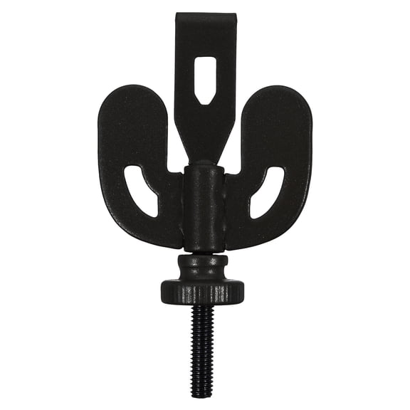 Portable Safety Door Lock for Home Use Heavy Duty Black Steel Fits Most Doors 2.5 Inch