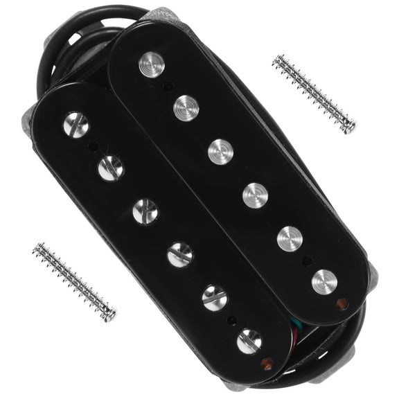 OUNONA Black Metal Guitar Pickup Set for Electric Guitar Use Double Coil Humbucker with Bridge and Neck 50mm 52mm