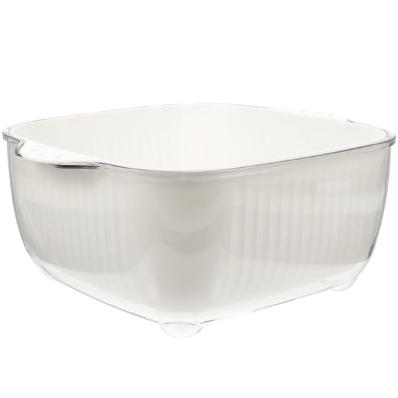 unbranded  Double Layer Fruit Bowl Household Wash Basket Detachable Baskets
