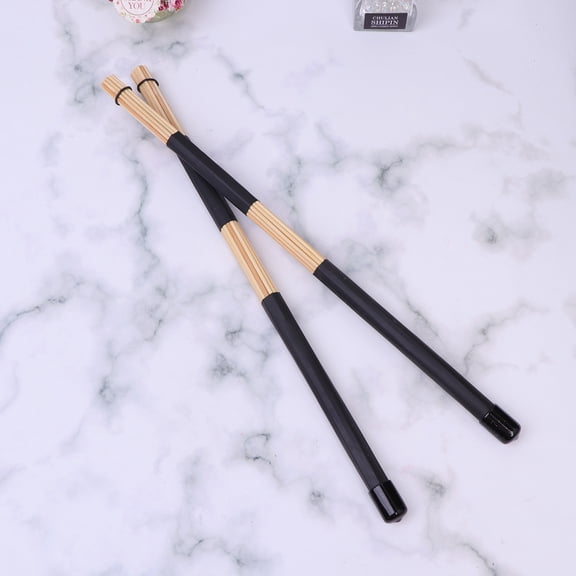 unbranded Drum Stick Hand Percussion Sticks Drumsticks with Black Tip