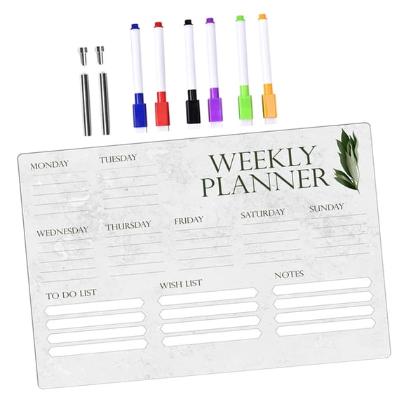 unbranded Dry Erase Lapboards Acrylic Writing Weekly Write Office
