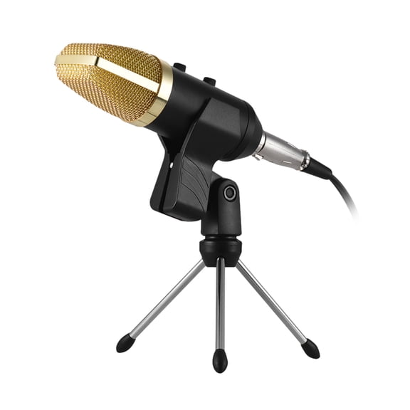 LITINKIMI Golden Condenser Microphone with Cardioid Polar Pickup Pattern 1Pcs 7.9*5.7*2.4in