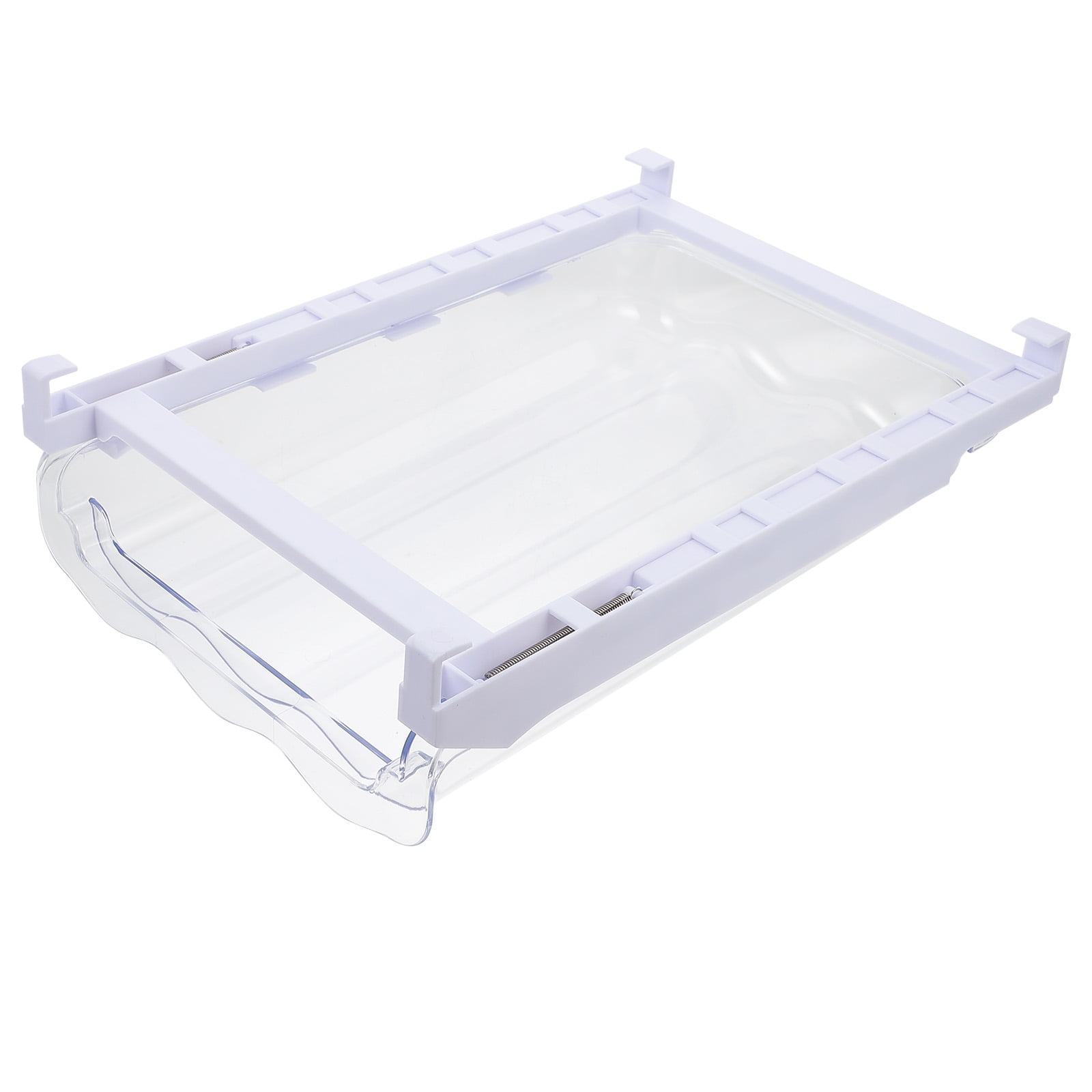 unbranded  Egg Holders Roller Dispenser Clear Container for Refrigerator White