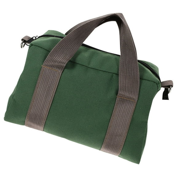 OULII Durable Green Canvas Electrician Tool Bag with Large Storage Space for Repair Tools