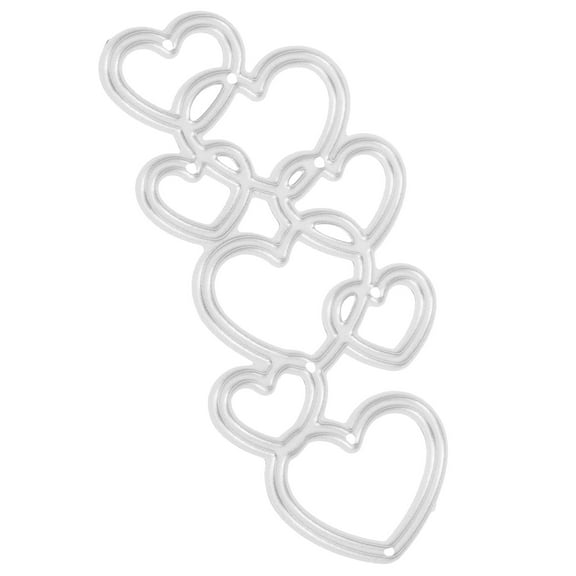 unbranded DIY Mini Love Metal Carbon Steel Knife Mold Paper Art Embossing Etching Cutting Board Cuts Silver