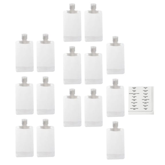 unbranded Pouch Bottles for Toiletries Packaging Bags Toiletry Makeup Women's Transparent