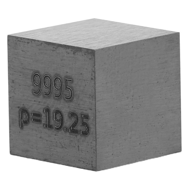 unbranded Engraved Tungsten Element Cube Metal Tungsten Density Cube for Classroom Use Science Experiments and Chemistry Education
