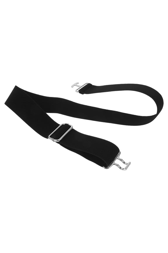 Horse Riding Belts Black Fabric Adjustable Buckle 1Set