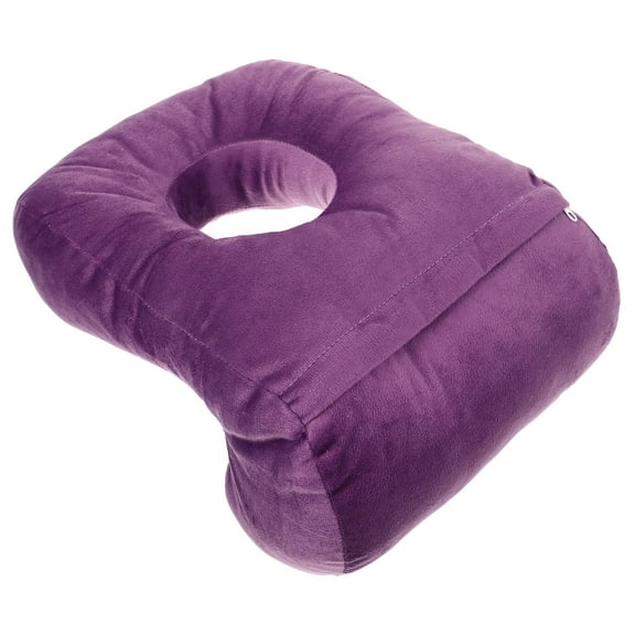 OUNONA Violet Travel Pillow for Airplane Comfortable Neck Support with Breathable Hollow Design