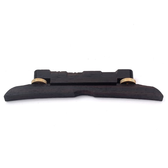 unbranded Exquisite Height Adjustable Ebony Guitar Bridge for Mandolin Guitar Bass QD01 (Coffee)