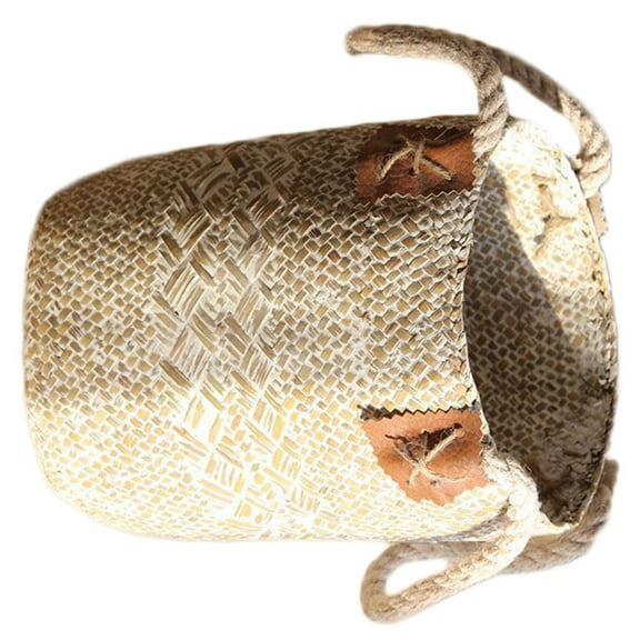 Worgeous White Plastic Flower Basket for Decoration Beautiful Appearance Adds Rustic Charm to Your Home Living Room 10.5 Inches