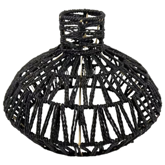 unbranded Farm House Light Fixtures Ceiling Mount Rattan Lampshade Paper Rope