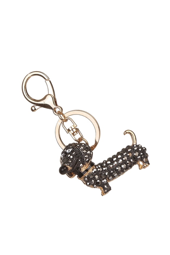Car Keys Keychain for Men Cute Keychains Sausage Dog Bag Black