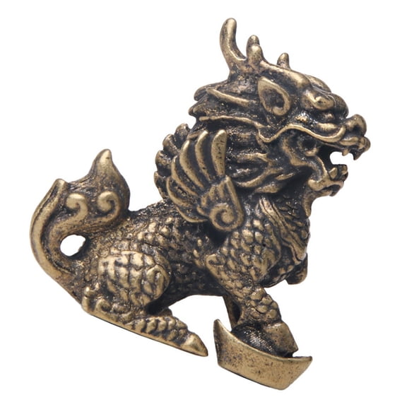 unbranded Figurine Kirin Bronze Ware Delicate Statue Office